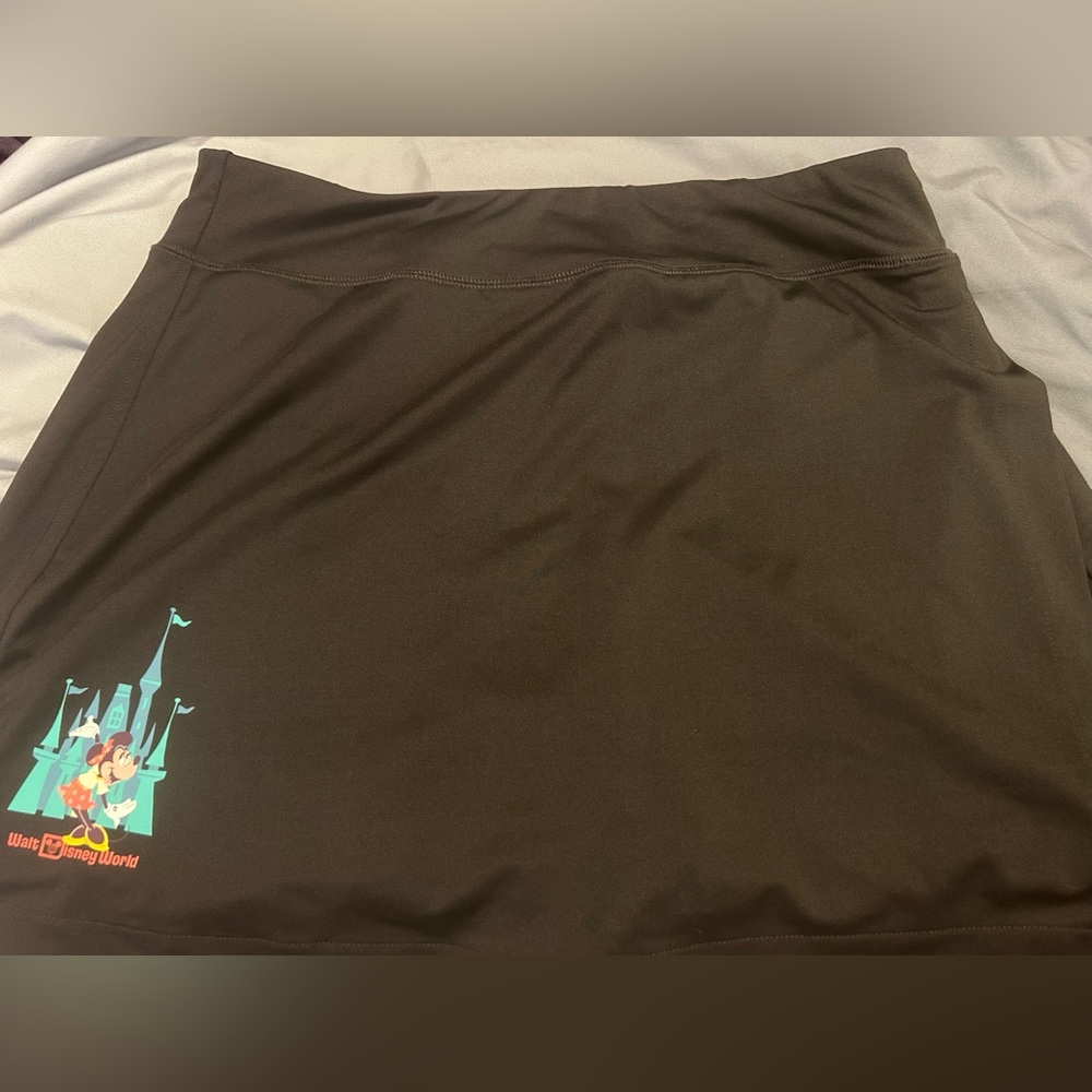 Disney Black Mini Skirt with Blue Castle